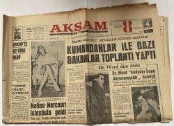 Akşam Gazetesi 4 Ağustos 1963 - Üsküpte 42 Türk Öldü GZ60653 - 2