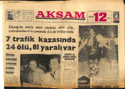 Akşam Gazetesi 4 Ağustos 1964 - 80 Banka İşçisi Grev Kararı Aldı GZ77175 - 1