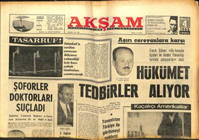 Akşam Gazetesi - 4 Aralık 1965 - Kanserde Yeni Tedavi Şekli GZ99805 - 1