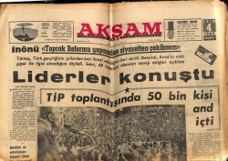 Akşam Gazetesi 4 Ekim 1965 - Vagon Blö Gazinosu Afişi * Sevim Çağlayan - Mediha Demirkıran - Ayla Akın - Belgin Deniz GZ92708 - 1