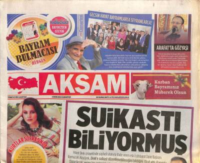 Akşam Gazetesi 4 Ekim 2014 - Cansu Derenin Kardeşi Vuruldu ! - Kobani Darmaduman GZ106037 - 1