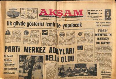 Akşam Gazetesi 4 Eylül 1965 - İstanbul Üniversitesinde Yönetmelik Değiştirildi GZ82401 - 1