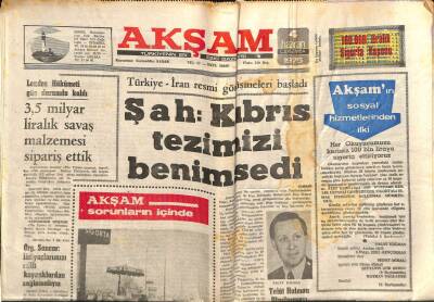 Akşam Gazetesi 4 Haziran 1975 - Aktör Cüneyt Arkını Film Setinde Ayağından Vurdular GZ82311 - 1