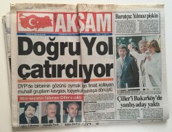 Akşam Gazetesi 4 Haziran 1996 - Mesut Yılmaz Sağın Patronu Benim GZ6581 - 2