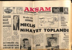 Akşam Gazetesi 4 Mayıs 1966 - Amerika Savaş Gemisi Vermiyor GZ60447 - 2