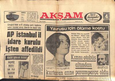 Akşam Gazetesi 4 Mayıs 1968 - Serbest Güreş Şampiyonası Bugün Başlıyor GZ119276 - 1