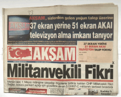 Akşam Gazetesi 4 Mayıs 1996 - Türkiye , PKKya Tazminat Ödeyecek GZ5700 - 1