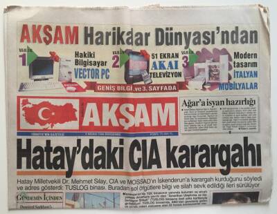 Akşam Gazetesi 4 Nisan 1996 - Yolsuzluklar Ve Partiler GZ6573 - 2
