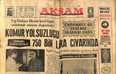Akşam Gazetesi - 4 Ocak 1965 - Kömür Yolsuzluğu 750 Bin Lira GZ99883 - 1
