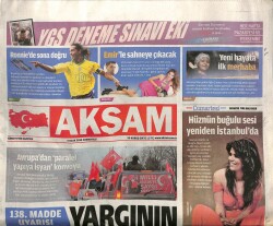 Akşam Gazetesi 4 Ocak 2014 - Roketsan Kârını Dört Katına Çıkardı , Şimdi de Uzaya Uydu Fırlatacak GZ100402 - 2