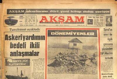 Akşam Gazetesi 4 Şubat 1967 - Batman Rafinerisinde 3000 Petrol İşçisi Grev Yapacak GZ86402 - 1