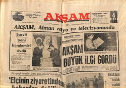 Akşam Gazetesi 4 Şubat 1969 - AKŞAM , Alman Radyo Ve Televizyonunda GZ60501 - 1