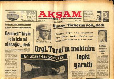 Akşam Gazetesi - 5 Aralık 1965 - Leyla Tunca Nihayet Gitti GZ99804 - 1