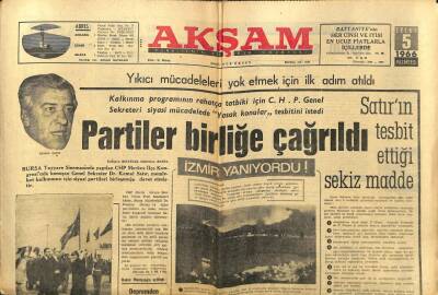 Akşam Gazetesi 5 Eylül 1966 - Köy Öğretmenlerinin Dernek Yerine Sendika Kurmaları İstendi GZ97798 - 1