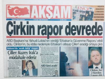 Akşam Gazetesi 5 Eylül 1996 - Çirkin Rapor Devrede GZ42102 - 1