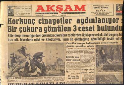 Akşam Gazetesi 5 Haziran 1960 - İzmire Gelirken Otomobili Aranan Bayan Bayar Korkudan Bayıldı - Serbest Güreşte 6 Galibiyet Aldık... GZ125299 - 1