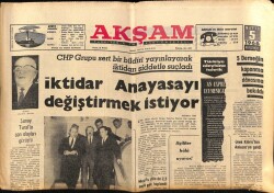 Akşam Gazetesi 5 Mayıs 1966- İktidar Anayasayı Değiştirmek İstiyor GZ60446 - 2