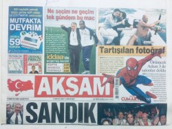 Akşam Gazetesi 5 Mayıs 2007 - Ne Seçim Ne Geçim Tek Gündem Fenerbahçe Beşiktaş Maçı GZ43095 - 1
