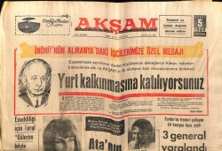 Akşam Gazetesi 5 Şubat 1969 - Burdurda Frenleri Patlayan Bir Kamyon Kaza Yaptı GZ60413 - 2