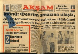 Akşam Gazetesi 5 Temmuz 1962 - Malatya Trenine Sabotaj Yapıldı GZ60481 - 1