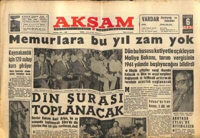 Akşam Gazetesi 6 Ağustos 1960 - Güney Kore Ordusu Azaltılıyor GZ82384 - 1