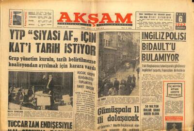 Akşam Gazetesi - 6 Mart 1963 - Tüccar Zam Endişesiyle Mal Stokuna Başladı GZ99706 - 1