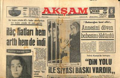 Akşam Gazetesi 6 Mart 1968 - Senatoda Acuner MDOT Konusunda Tanseli İkaz Etti GZ105405 - 1