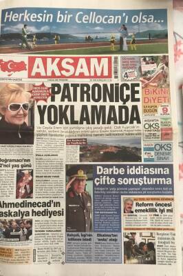 Akşam Gazetesi 6 Nisan 2007-Darbe İddiasına Çifte Soruşturma GZ45422 - 1