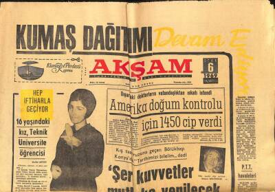 Akşam Gazetesi - 6 Ocak 1969 - APliler Müslüman Birliği Üyesi Olduklarını Reddettiler GZ99780 - 1