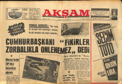 Akşam Gazetesi 6 Temmuz 1965 - Brigitte Bardot Sevgili Değiştiriyor - Hülya Koçyiğit Moskovaya Gidiyor GZ121193 - 1