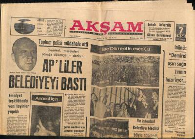Akşam Gazetesi 7 Ağustos 1968 - Sophia Lorenin Hatırı İçin Barnard Ameliyat Yapacak GZ92418 - 1