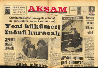 Akşam Gazetesi 7 Aralık 1963 - Christine Keeler , 9 Ay Hapse Mahkum Edildi GZ60577 - 2