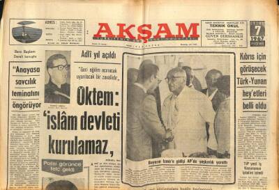 Akşam Gazetesi 7 Eylül 1967 - Demirelin Kardeşinin Halı Hesabı Soruldu GZ90092 - 1