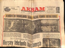 Akşam Gazetesi 7 Mart 1969 - İnönü Atatürke Yazdığı Mektuplarla İlgili Açıklama Yaptı GZ72264 - 1