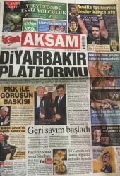 Akşam Gazetesi 7 Mart 2008- PKK İle Görüşün Baskısı GZ45502 - 2
