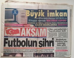 Akşam Gazetesi 7 Mayıs 1996 -Futbolun Sihri Fenerbahçe 2 - Trabzonspor 1 GZ6562 - 1