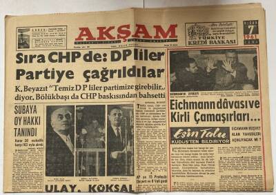 Akşam Gazetesi 7 Nisan 1961 - Boğaz Kazası İçin Cinayet İhbarı Öldü GZ60663 - 1