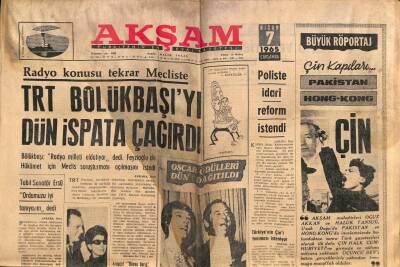 Akşam Gazetesi 7 Nisan 1965 - R. Harrison Ve Julie Andrews , En Başarılı Artist Ününü Aldılar GZ92338 - 1