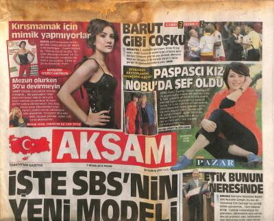 Akşam Gazetesi 7 Nisan 2013 - MHPli Çirkinden BDPye Bayrak Direklerine Sizi Asacağız GZ106789 - 1