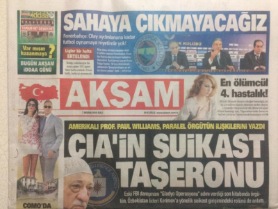 Akşam Gazetesi 7 Nisan 2015 - Cianın Suikast Taşeronu GZ27180 - 1