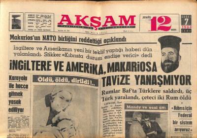 Akşam Gazetesi 7 Şubat 1964 - Karayolu İle Hacca Gitmek Yasak Ediliyor - Mandy Ve Yeni Avı GZ92230 - 1