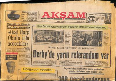 Akşam Gazetesi 7 Temmuz 1968 - Dr.Barnard , Blaiberge Yeni Kalb Takacak GZ119236 - 1