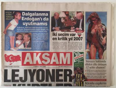 Akşam Gazetesi 7 Temmuz 2006 - Lejyoner Kürtler Günün Haberi GZ20447 - 1
