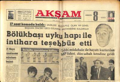 Akşam Gazetesi 8 Ekim 1963 - Fikret Hakan İçin Tevkif Karalı Çıktı GZ87847 - 1
