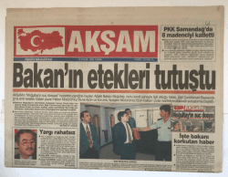 Akşam Gazetesi 8 Eylül 1995 - Türkiyeyi Avrupa Birliğine Soktular GZ5598 - 1