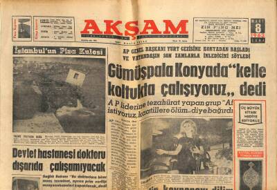 Akşam Gazetesi 8 Mart 1963 - Devlet Hastanesi Doktoru Dışarıda Çalışamıyacak GZ115207 - 1