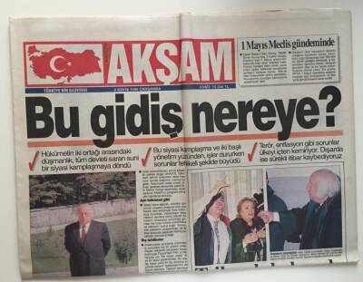 Akşam Gazetesi 8 Mayıs 1996 - Çiller Tofaş Zarflarını Açarak Ülkeye İyilik Etti GZ6565 - 1