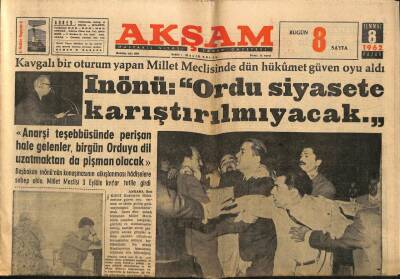 Akşam Gazetesi 8 Temmuz 1962 - Bağımsızlığa Kavuşan Cezayirde İç Harp Tehlikesi Başgösterdi GZ92365 - 1