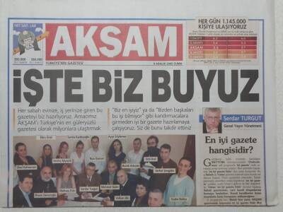 Akşam Gazetesi 9 Aralık 2005 - İyiler Mutlaka Kazanır GZ53044 - 1