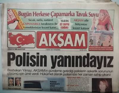 Akşam Gazetesi 9 Ekim 1997 Tansu Çiller Bizi Kimse Susturup Sindiremez -GZ37838 - 1